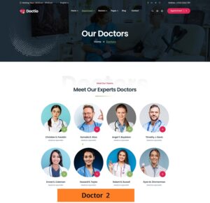 Modern and professional website design for cardiologists with an elegant, easy-to-navigate layout.